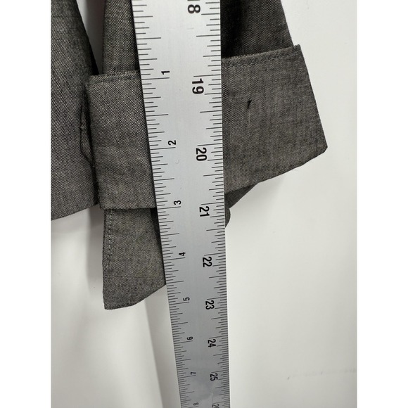 Rebecca Taylor Blazer Womens 6 Gray Bow Pocket Lined Tailored‎ Office Jacket - Picture 8 of 8